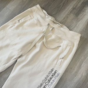 Off white Calvin Klein sweatpants